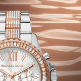 Michael Kors Everest Chronograph Silver Dial Two Tone Steel Strap Watch For Women - MK6975 Buy Now By Michael Kors