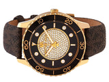 Michael Kors Runway Quartz Black Dial Brown Leather Strap Watch For Women - MK6979 Buy Now By Michael Kors