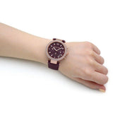 Michael Kors Parker Chronograph Red Dial Red Leather Strap Watch For Women - MK6986 Buy Now By Michael Kors