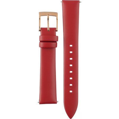 Michael Kors Lexington Three Hand Red Dial Red Leather Strap Watch For Women - MK4747 Buy Now By Michael Kors