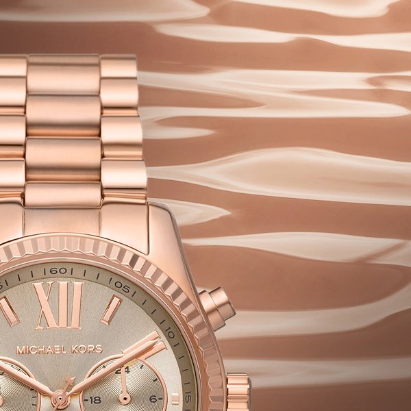Michael Kors Lexington Chronograph Grey Dial Rose Gold Steel Strap Watch For Women - MK7217 Buy Now By Michael Kors