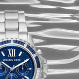 Michael Kors Everest Chronograph Blue Dial Silver Steel Strap Watch For Women - MK7237 Buy Now By Michael Kors