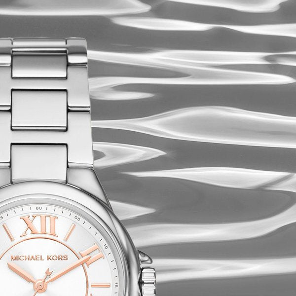Michael Kors Camille Three Hand Silver Dial Silver Steel Strap Watch For Women - MK7259 Buy Now By Michael Kors