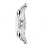 Michael Kors Lexington Lux Three Hand Mother of Pearl Silver Dial Silver Steel Strap Watch for Women - MK7445 Buy Now By Michael Kors