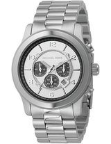 Michael Kors Runway Chronograph Silver Dial Silver Steel Strap Watch for Men - MK8060 Buy Now By Michael Kors