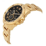 Michael Kors Brecken Chronograph Quartz Black Dial Gold Steel Strap Watch For Men - MK8481 Buy Now By Michael Kors