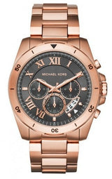 Michael Kors Brecken Chronograph Analog Black Dial Rose Gold Steel Strap Watch For Women - MK8563 Buy Now By Michael Kors