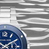 Michael Kors Lennox Chronograph Blue Dial Silver Steel Strap Watch For Men - MK8938 Buy Now By Michael Kors