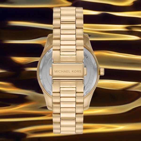 Michael Kors Lexington Quartz Gold Dial Gold Steel Strap Watch For Men - MK8947 Buy Now By Michael Kors