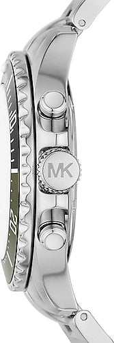 Michael Kors Everest Chronograph Black Dial Silver Steel Strap Watch For Men - MK8976 Buy Now By Michael Kors
