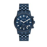 Michael Kors Hutton Chronograph Blue Dial Blue Steel Strap Watch For Men - MK9088 Buy Now By Michael Kors