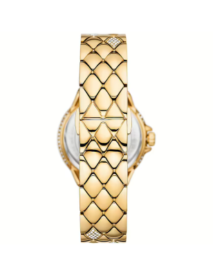 Michael Kors Camile Analog White Dial Gold Steel Strap Watch for Women - MK4801 Buy Now By Michael Kors