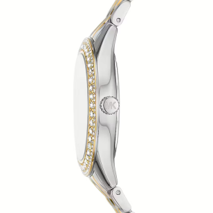 Michael Kors Harlowe Three-Hand Crystals White Dial Two Tone Steel Strap Watch for Women - MK4811 Buy Now By Michael Kors