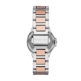 Shop Michael Kors Camille Multifunction White Dial Two Tone Steel Strap Watch For Women - MK6846 in USA