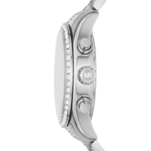 Michael Kors Lexington Chronograph White Dial Silver Steel Strap Watch For Women - MK7243 Buy Now By Michael Kors