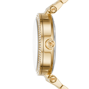 Michael Kors Parker Analog Crystals Gold Dial Gold Steel Strap Watch For Women - MK7283 Buy Now By Michael Kors