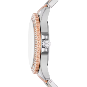 Michael Kors Everest Three Hand Rose Gold Dial Two Tone Steel Strap Watch For Women - MK7402 Buy Now By Michael Kors