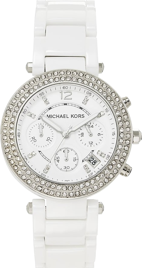 Michael Kors Parker White Dial White Ceramic Strap Watch for Women - MK5654 Buy Now By Michael Kors