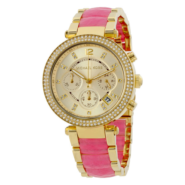Michael Kors Parker Gold Dial Two Tone Steel Strap Watch for Women - MK6363 Buy Now By Michael Kors