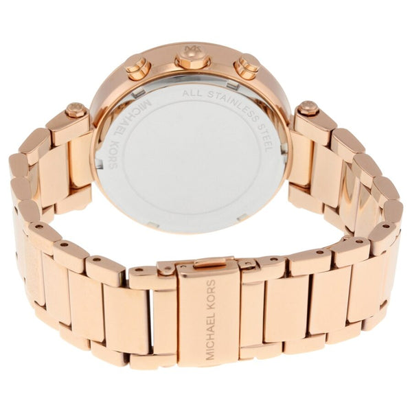 Michael Kors Parker Chronograph Purple Dial Rose Gold Steel Strap Watch For Women - MK6417 Buy Now By Michael Kors