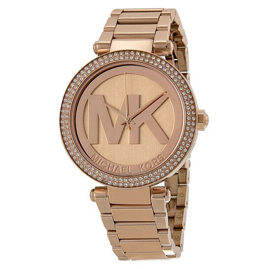 Michael Kors Parker Rose Gold Dial Rose Gold Steel Strap Watch for Women - MK5865 Buy Now By Michael Kors