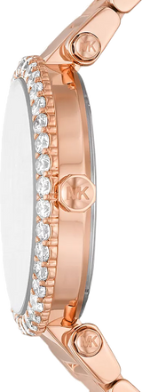 Michael Kors Parker Three-Hand Mother of Pearl White Dial Rose Gold Steel Strap Watch For Women - MK4695 Buy Now By Michael Kors