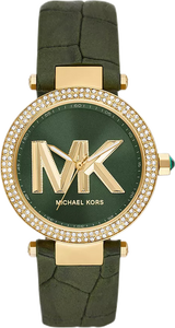 Michael Kors Parker Green Dial Green Leather Strap Watch For Women - MK4724 Buy Now By Michael Kors