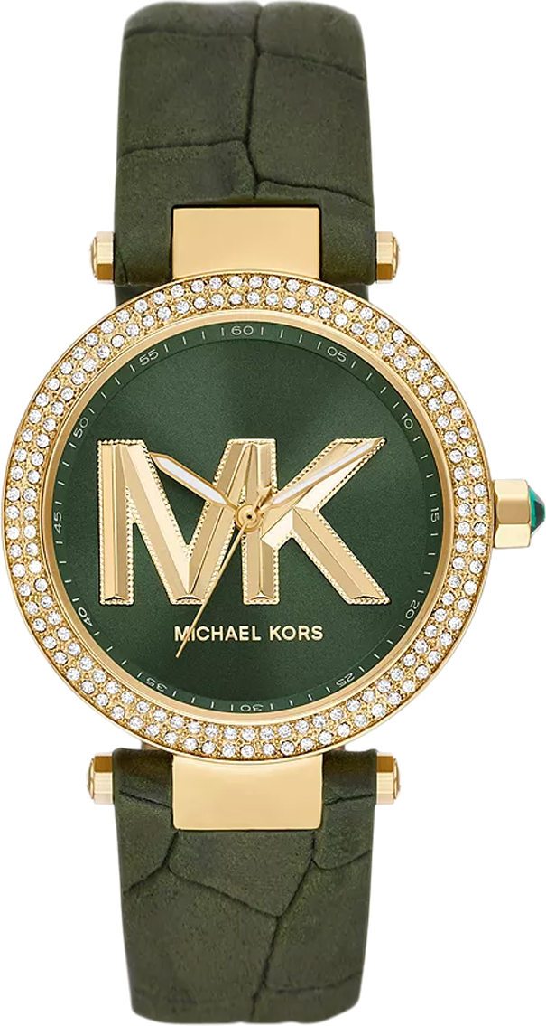 Michael Kors Parker Green Dial Green Leather Strap Watch For Women - MK4724 Buy Now By Michael Kors