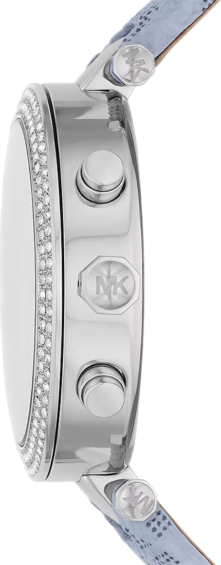 Michael Kors Parker Silver Dial Blue Leather Strap Watch For Women - MK6936 Buy Now By Michael Kors
