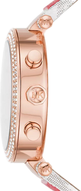 Michael Kors Parker Chronograph White Dial Two Tone Leather Strap Watch For Women - MK6951 Buy Now By Michael Kors