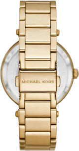 Michael Kors Parker Analog Crystals Gold Dial Gold Steel Strap Watch For Women - MK7283 Buy Now By Michael Kors
