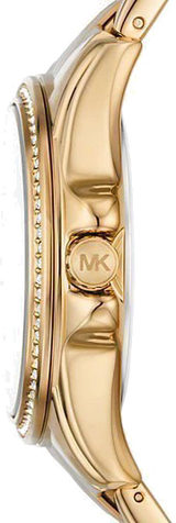 Michael Kors Mini Pilot Quartz Gold Dial Gold Steel Strap Watch For Women - MK7366 Buy Now By Michael Kors