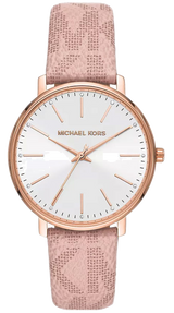 Michael Kors Pyper Quartz White Dial Pink Leather Strap Watch For Women - MK2859 Buy Now By Michael Kors