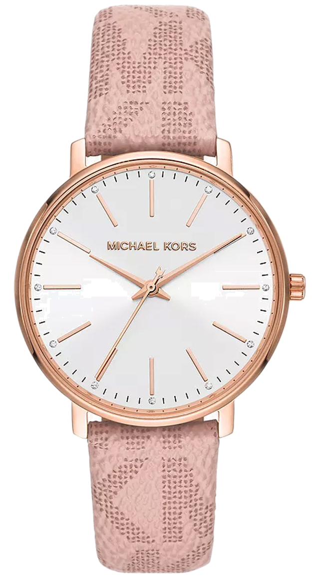 Michael Kors Pyper Quartz White Dial Pink Leather Strap Watch For Women - MK2859 Buy Now By Michael Kors