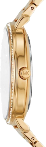 Michael Kors Pyper Three-Hand Black Dial Gold Steel Strap Watch For Women - MK4593 Buy Now By Michael Kors
