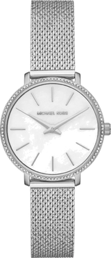 Michael Kors Pyper Quartz Mother of Pearl White Dial Silver Mesh Strap Watch For Women - MK4618 Buy Now By Michael Kors