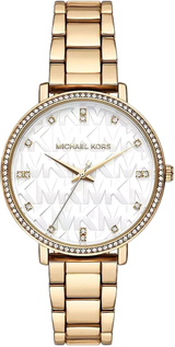 Michael Kors Pyper Three Hand White Dial Gold Steel Strap Watch For Women - MK4666 Buy Now By Michael Kors