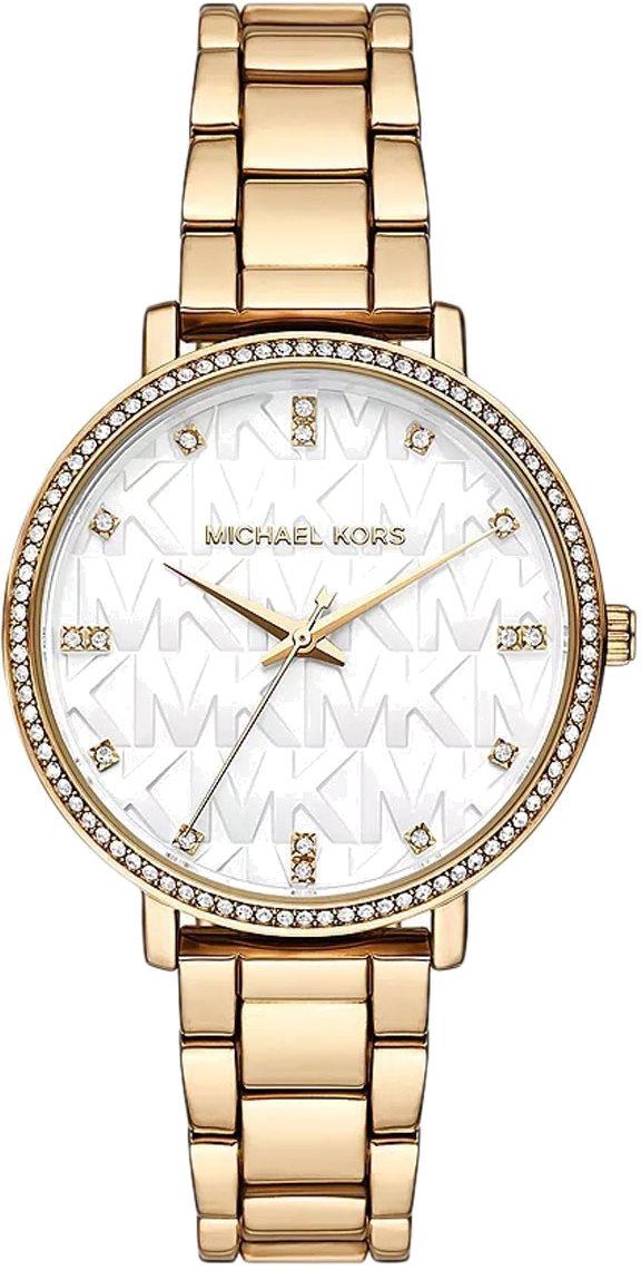 Michael Kors Pyper Three Hand White Dial Gold Steel Strap Watch For Women - MK4666 Buy Now By Michael Kors