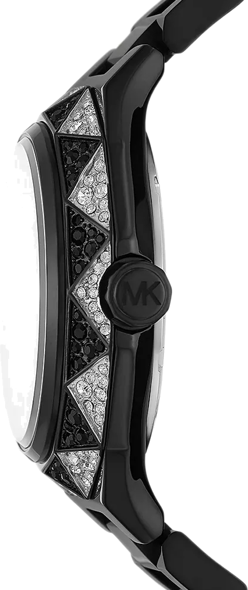 Michael Kors Raquel Three Hand Silver Dial Black Steel Strap Watch For Women - MK4692 Buy Now By Michael Kors