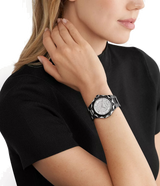 Michael Kors Raquel Three Hand Silver Dial Black Steel Strap Watch For Women - MK4692 Buy Now By Michael Kors