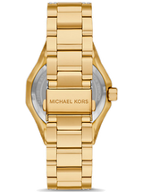 Michael Kors Raquel Three Hand Crystals Gold Dial Gold Steel Strap Watch For Women - MK7398 Buy Now By Michael Kors