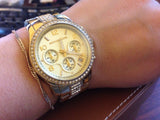 Michael Kors Runway Gold Dial Gold Steel Strap Watch for Women - MK5826 Buy Now By Michael Kors