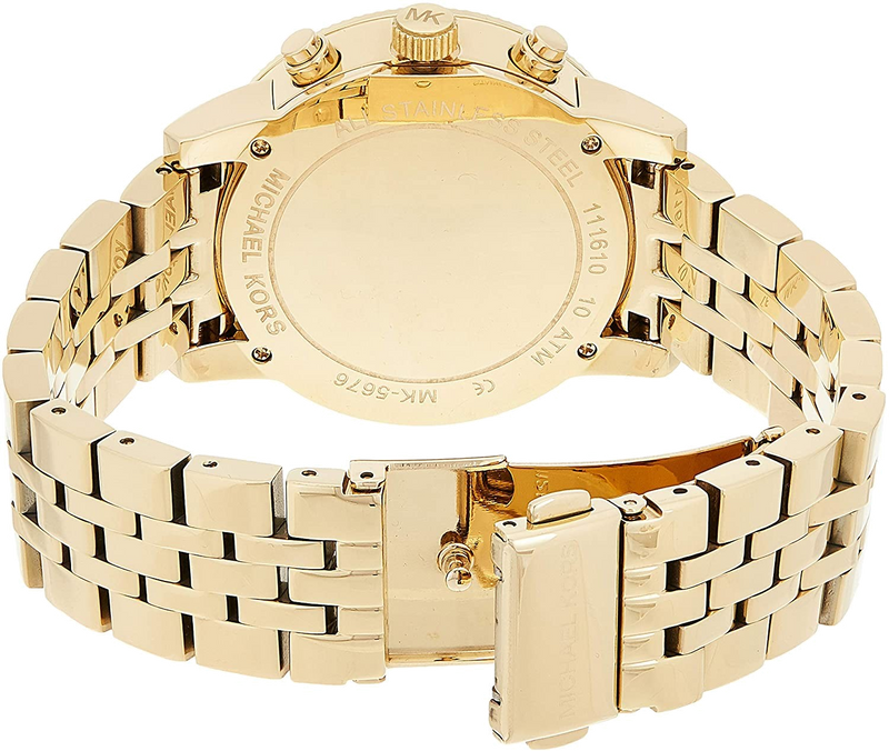 Michael Kors Ritz Chronograph Gold Dial Gold Steel Strap Watch for Women - MK5676 Buy Now By Michael Kors