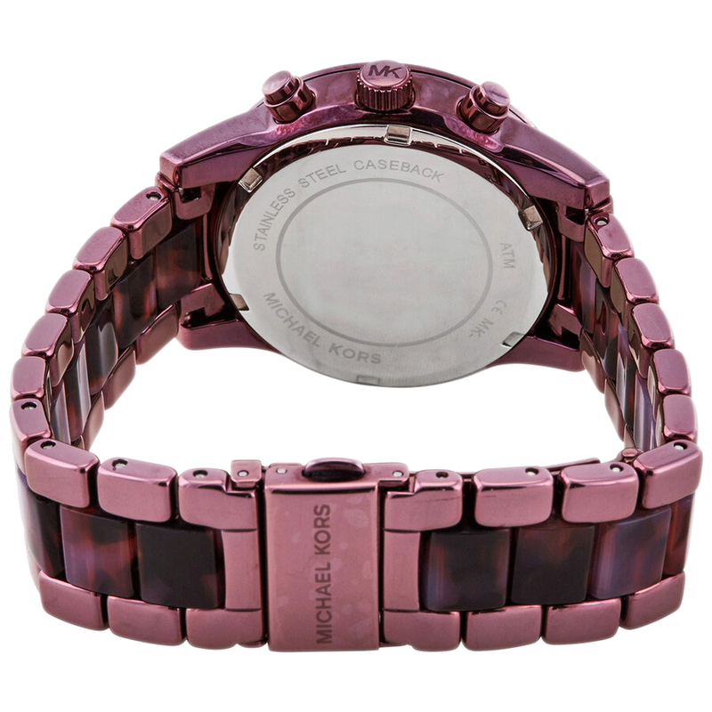 Michael Kors Ritz Chronograph Purple Dial Purple Steel Strap Watch For Women - MK6720 Buy Now By Michael Kors