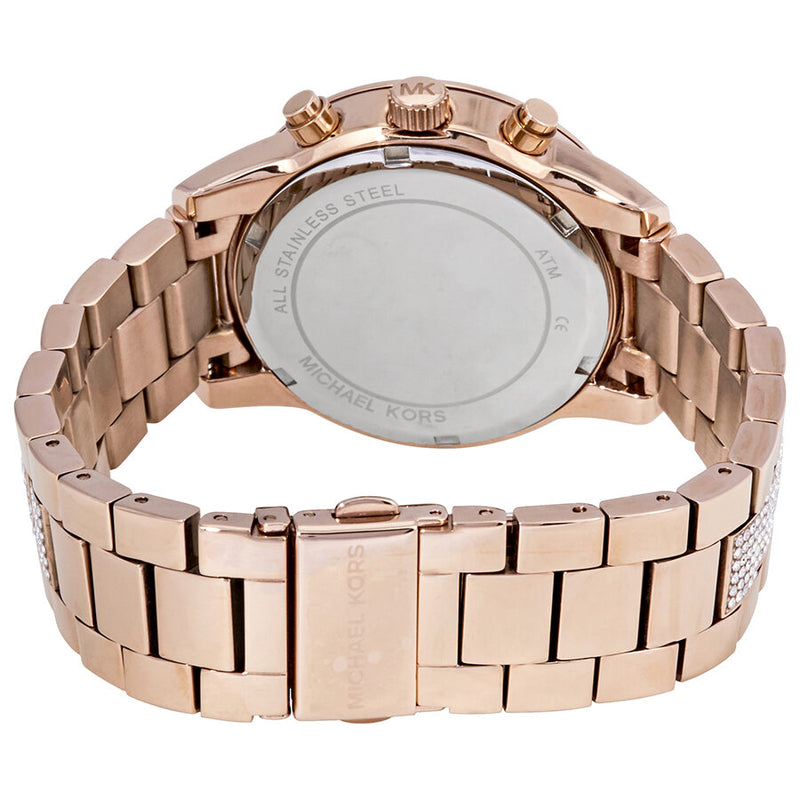 Michael Kors Ritz Chronograph Rose Gold Dial Rose Gold Steel Strap Watch For Women - MK6485 Buy Now By Michael Kors
