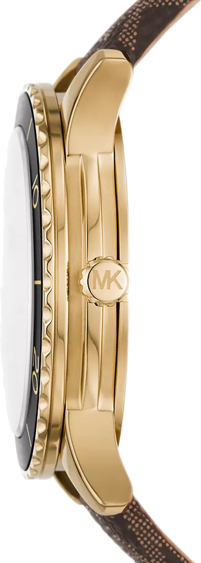 Michael Kors Runway Quartz Black Dial Brown Leather Strap Watch For Women - MK6979 Buy Now By Michael Kors