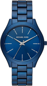 Michael Kors Slim Runway Quartz Blue Dial Blue Steel Strap Watch For Women - MK4503 Buy Now By Michael Kors