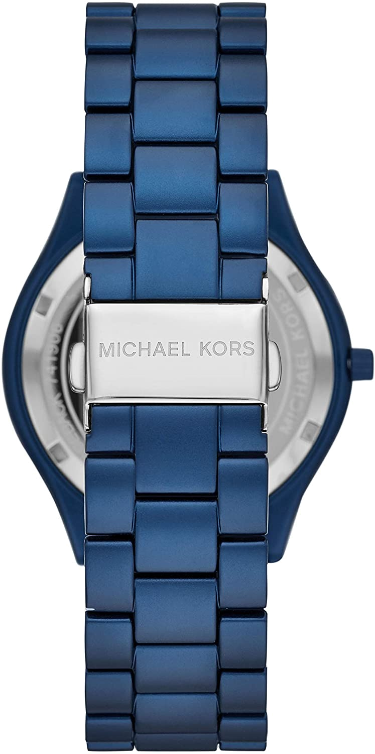 Michael Kors Slim Runway Quartz Blue Dial Blue Steel Strap Watch For Women - MK4503 Buy Now By Michael Kors