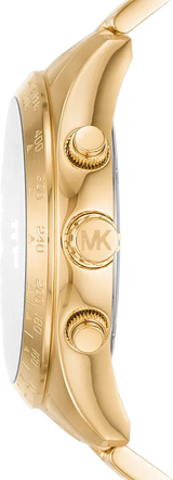 Michael Kors Runway Three-Hand Gold Dial Gold Steel Strap Watch For Women - MK6911 Buy Now By Michael Kors
