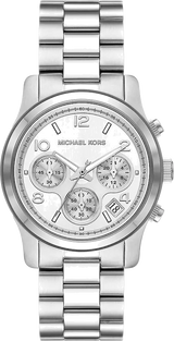 Michael Kors Runway Chronograph Silver Dial Silver Steel Strap Watch For Women - MK7325 Buy Now By Michael Kors